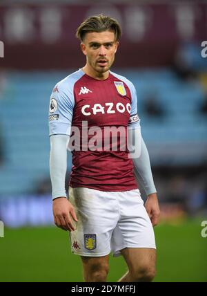 Birmingham , England, 23. Oktober 2020 Jack Grealish Aston Villa von Aston Villa gegen Leeds United Premier League. Kredit : Mark Pain / Alamy Live Nachrichten Stockfoto