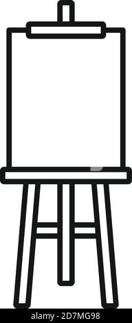 Symbol für Plattenspiel. Outline-Board-Easel-Vektor-Symbol für Webdesign isoliert auf weißem Hintergrund Stock Vektor