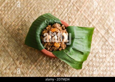 Kerala Tee Zeit Snacks, gebrannte Snacks für Onam Festival. Hausgemachte traditionelle Kerala Snacks. Stockfoto