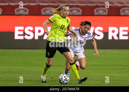 Sevilla, Spanien. Oktober 2020. Klara Cahynova aus der Tschechischen Republik während des UEFA Women's EURO 2022 Qualifier Matches zwischen Spanien Frauen und Tschechien Frauen im Estadio de La Cartuja am 23. Oktober 2020 in Sevilla, Spanien Credit: DAX Images/Alamy Live News Stockfoto