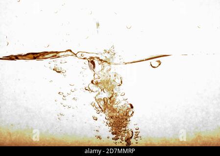 Blasen im Wasser als Weltwassertag Konzept Stockfoto