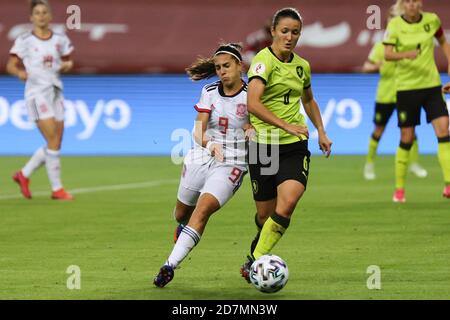 Sevilla, Spanien. Oktober 2020. Marta Cardona aus Spanien während des UEFA Women's EURO 2022 Qualifikationsspiel zwischen Spanien Frauen und Tschechien Frauen im Estadio de La Cartuja am 23. Oktober 2020 in Sevilla, Spanien Credit: DAX Images/Alamy Live News Stockfoto