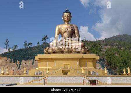 Riesiger Buddha in Thimphu, Bhutan Stockfoto