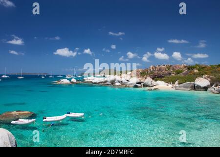 Virgin Gorda ist die drittgrößte (nach Tortola und Anegada) und die zweitbevölkerungsreichste der Britischen Jungferninseln. Stockfoto