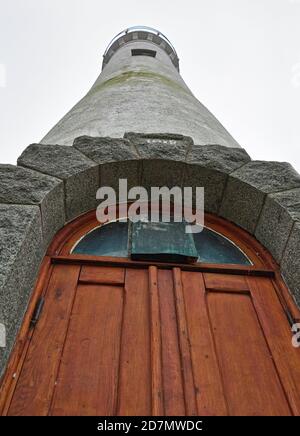 Fyren Karlskrona Nedre Leuchtturm (1924) Stumholmen Insel Karlskrona in Blekinge Grafschaft Schweden Südeuropa Stockfoto