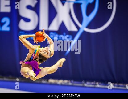 Turin, Italien. Okt. 2020. Baldassarri Milena von Ginnastica Fabriano während der LETZTEN SECHS 2020 im Palasport Gianni Asti (ex Ruffini), Turin, Italien am 24. Oktober 2020 - Foto Fabrizio Carabelli/LM Credit: Fabrizio Carabelli/LPS/ZUMA Wire/Alamy Live News Stockfoto