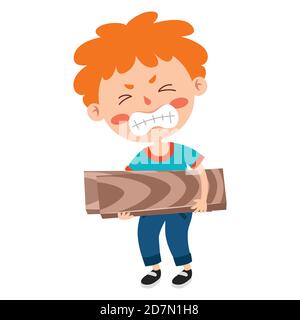 Posen und Ausdrücke eines Funny Boy Stock Vektor