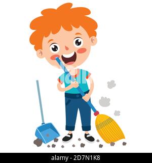 Posen und Ausdrücke eines Funny Boy Stock Vektor