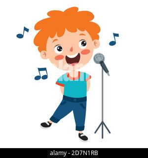 Posen und Ausdrücke eines Funny Boy Stock Vektor