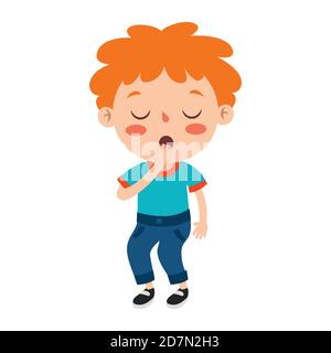 Posen und Ausdrücke eines Funny Boy Stock Vektor