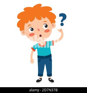 Posen und Ausdrücke eines Funny Boy Stock Vektor