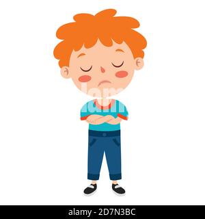 Posen und Ausdrücke eines Funny Boy Stock Vektor