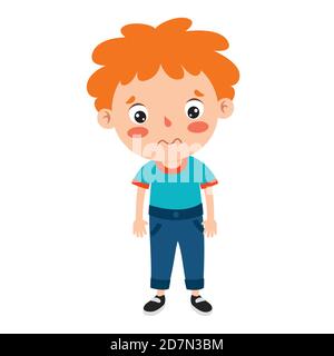 Posen und Ausdrücke eines Funny Boy Stock Vektor