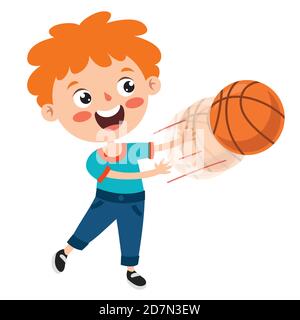 Posen und Ausdrücke eines Funny Boy Stock Vektor