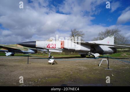 Mikoyan Gurevich, Mig 23ML 024003607, 07, Newark Air Museum, Stockfoto