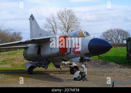 Mikoyan Gurevich, Mig 23ML 024003607, 07, Newark Air Museum, Stockfoto