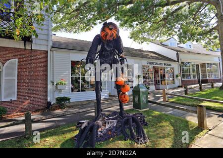 Scarecrow Wettbewerb Stony Brook Village Long Island New York Stockfoto