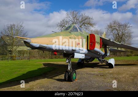 Mikoyan Gurevich, Mig 27K Flogger 61912507006, 71 im Newark Air Museum, Stockfoto