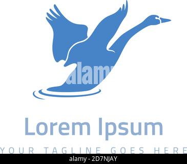 Swan-Symbol Stock Vektor