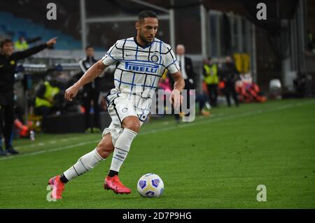 Genua, Italien. Okt. 2020. Genova, Italien, Luigi Ferraris Stadion, 24 Oct 2020, Danilo D'Ambrosio (Inter) während Genua CFC gegen FC Internazionale - Italienische Fußballserie A Spiel - Credit: LM/Danilo Vigo Credit: Danilo Vigo/LPS/ZUMA Wire/Alamy Live News Stockfoto