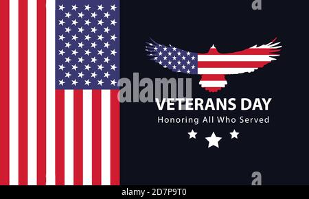 Veterans Day, Memorial Day, Patriot Vector für Banner, Broschüre, Print Ad, Sticker Stock Vektor