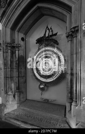 The Corpus Clock, Taylor Library, Corpus Christi College, University of Cambridge, Cambridgeshire, England Stockfoto