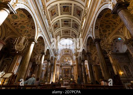 Kirche des hl. Ignatius in Olivella (Kirche Sant'Ignazio all'Olivella). Palermo, Sizilien, Italien Stockfoto