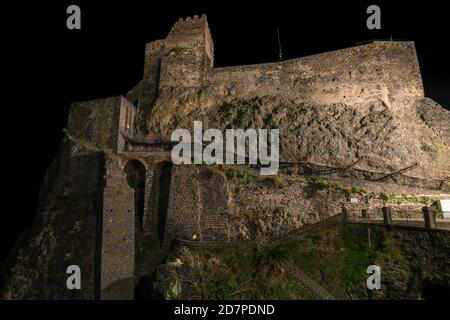 Norman Castle (Castello Normanno), Aci Castello, Sizilien, Italien. Stockfoto