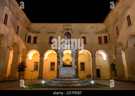 Palazzo del Seminario. Lecce, Italien. Stockfoto