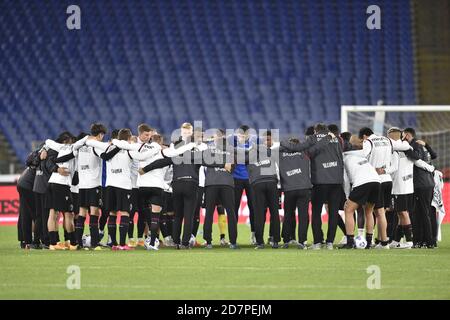 Rom, Italien. Okt. 2020. ROM, ITALIEN - 24. Oktober, Bologna Team während der Serie A Fußballspiel zwischen SS Lazio FC Inter Mailand Stadio Olimpico am 24. Oktober 2020 in Rom Italien /LM Credit: Claudio Pasquazi/LPS/ZUMA Wire/Alamy Live News Stockfoto