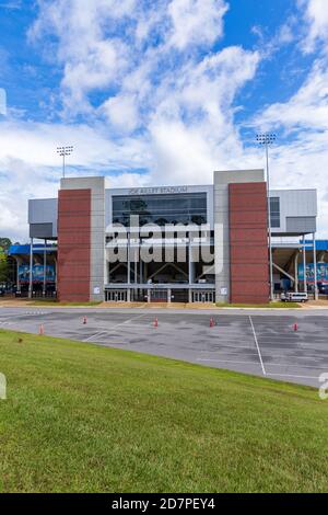 Ruston, LA / USA - 10. Oktober 2020: Joe Aillet Stadium, Heimstadion des Louisiana Tech Football Stockfoto