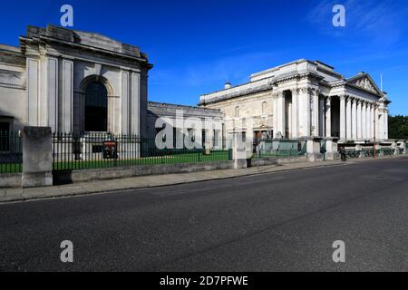 Außenansicht des Fitzwilliam Museum, Trumpington Street, Cambridge City, Cambridgeshire, England, Großbritannien Stockfoto