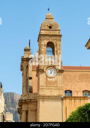 Kirche Santa Maria Santissima delle Grazie in Terrasini, Provinz Palermo, Sizilien, Italien Stockfoto