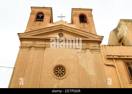 Kirche Santa Maria Santissima delle Grazie in Terrasini, Provinz Palermo, Sizilien, Italien Stockfoto