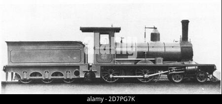 Cape Government Railways 1. Klasse 4-4-0 (1878-1880 Gruppe) ca. 1880 Stockfoto