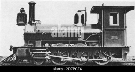 Cape Government Railways 1. Klasse 2-6-0 von 1876 ohne Ausschreibung; gebaut von Beyer; Peacock ca. 1876 Stockfoto