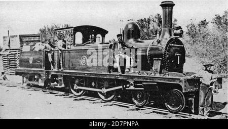 Cape Government Railways 1. Klasse 4-4-0T Nr. 6 (Gruppe 1875-1881) mit optionaler Ausschreibungsnummer 4 ca. 1880 Stockfoto