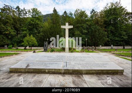 KZ-Friedhof, KZ-Gedenkstätte Ebensee, Ebensee, Salzkammergut, Oberösterreich, Österreich Stockfoto