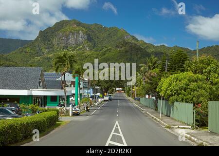 St Joseph's Rd, Avarua and Mountains, Rarotonga, Cook Islands, Südpazifik Stockfoto