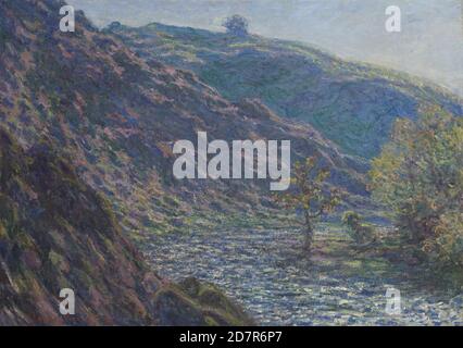 Die Petite Creuse River - 1889; Claude Monet; Französisch; 1840-1926 (Öl auf Leinwand) Stockfoto