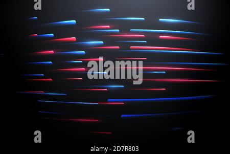 Abstrakt blau und rot Technologie Hi-tech futuristisch digital. Hohe und Linien Geschwindigkeit Bewegung. Vektorgrafik Stock Vektor
