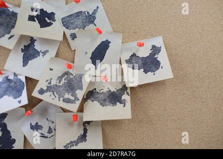 china gegen die Welt Stockfoto