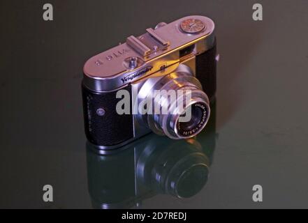 Sammlung alter Kameras Stockfoto