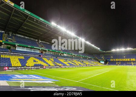 Broendby, Dänemark. Okt. 2020. Broendby Stadion gesehen beim 3F Superliga Spiel zwischen Broendby IF und FC Midtjylland in Broendby. (Foto Kredit: Gonzales Foto/Alamy Live News Stockfoto