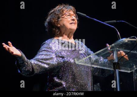 Julieta Serrano erhält ihren Preis vom 'Union de Actores' Award 2020 beim Teatro Circo Price in Madrid, Spanien.09. März 2020. (Oscar Gil / Alfa Images Stockfoto