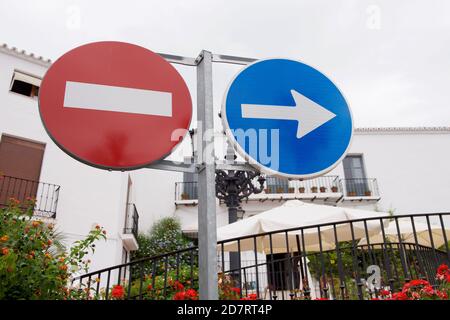 Straßenschilder Stockfoto
