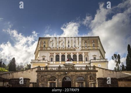 Villa Farnese in der Stadt Caprarola, Viterbo, Italien Stockfoto