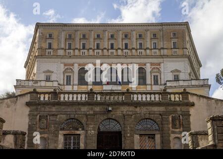 Villa Farnese in der Stadt Caprarola, Viterbo, Italien Stockfoto