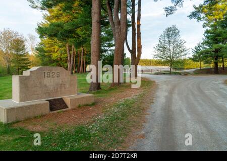 Eintritt zum Phelps Stadium in der Phillips Exeter Academy, Exeter, New Hampshire Stockfoto