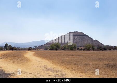 Die Teotihuacan Pyramide der Sonne, Mexiko Stockfoto